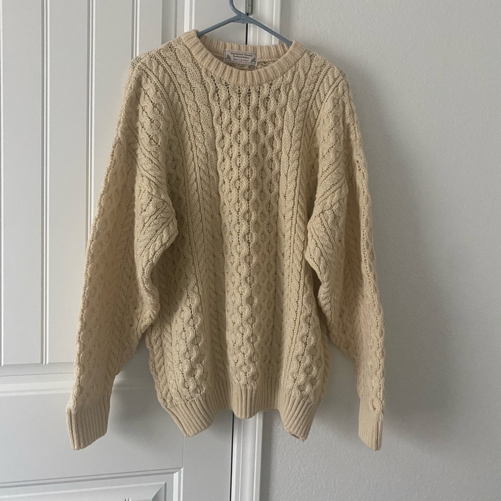 Vintage Oversized Fisherman Sweater